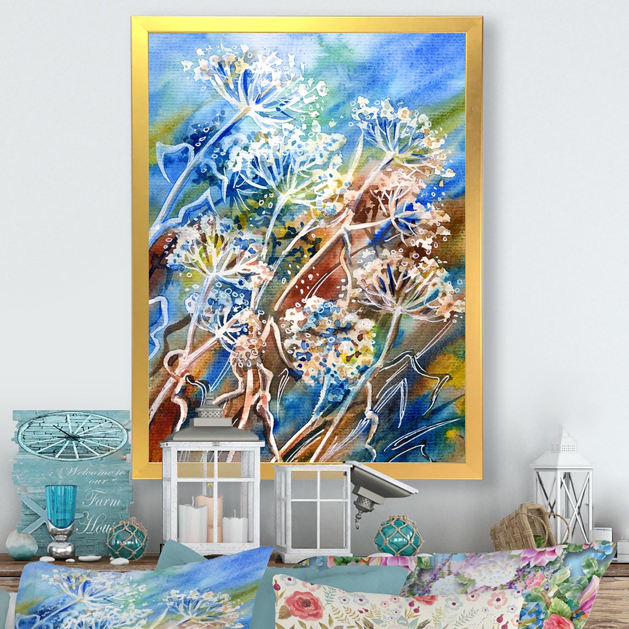 Abstract Umbrella Forest Plants Wall Art by Designart  -image