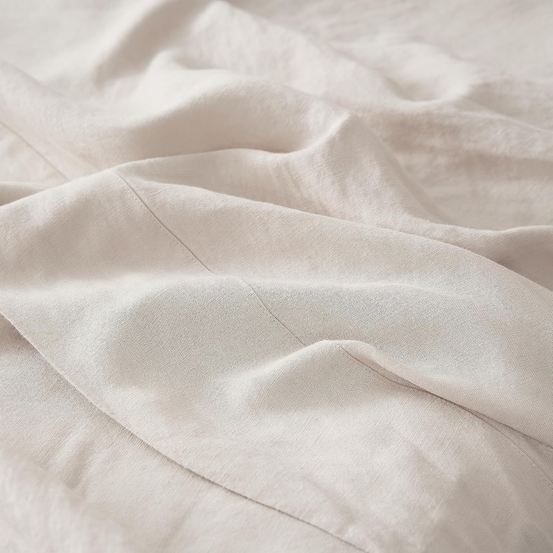 Dark Sky Reserve® - Bamboo Linen Oversized Duvet Cover - Portugal Made - Creamy Beige