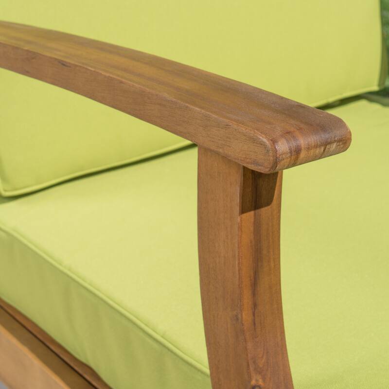 Perla Outdoor Acacia Wood Club Chair (Set of 2) by Christopher Knight Home