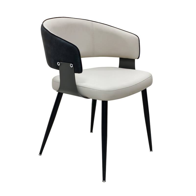 Dining Chairs Set Microfiber Leather Kitchen Dining Chairs Upholstered Padded Wide Seat