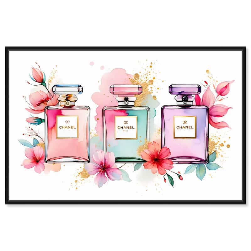 Trio of Fragrance Canvas by Art Remedy - Black - 15" x 10"