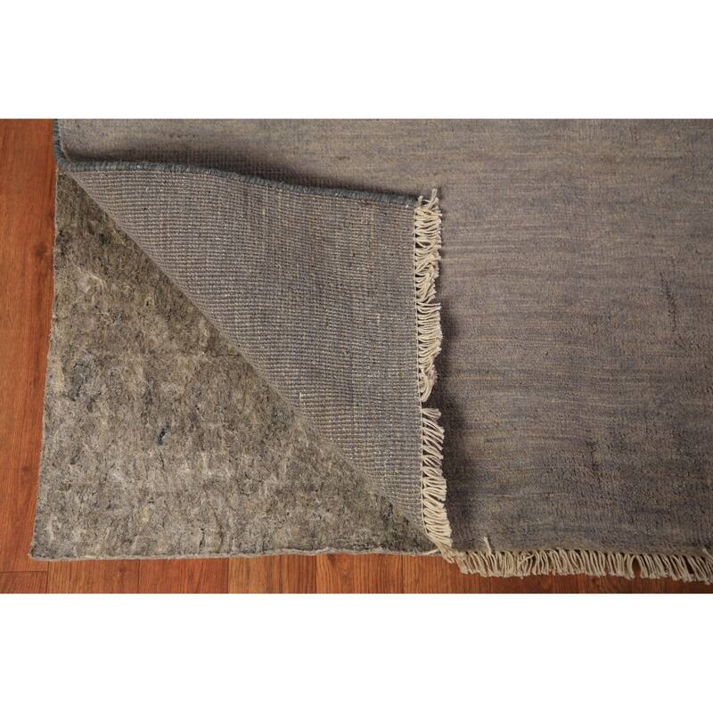 Gabbeh Modern Area Rug Hand-Knotted Contemporary Wool Carpet - 6'11" x 9'7"
