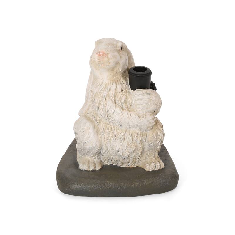 Felsmere Rabbit Umbrella Base by Christopher Knight Home - 13.50" W x 13.50" L x 16.00" H - Matte White