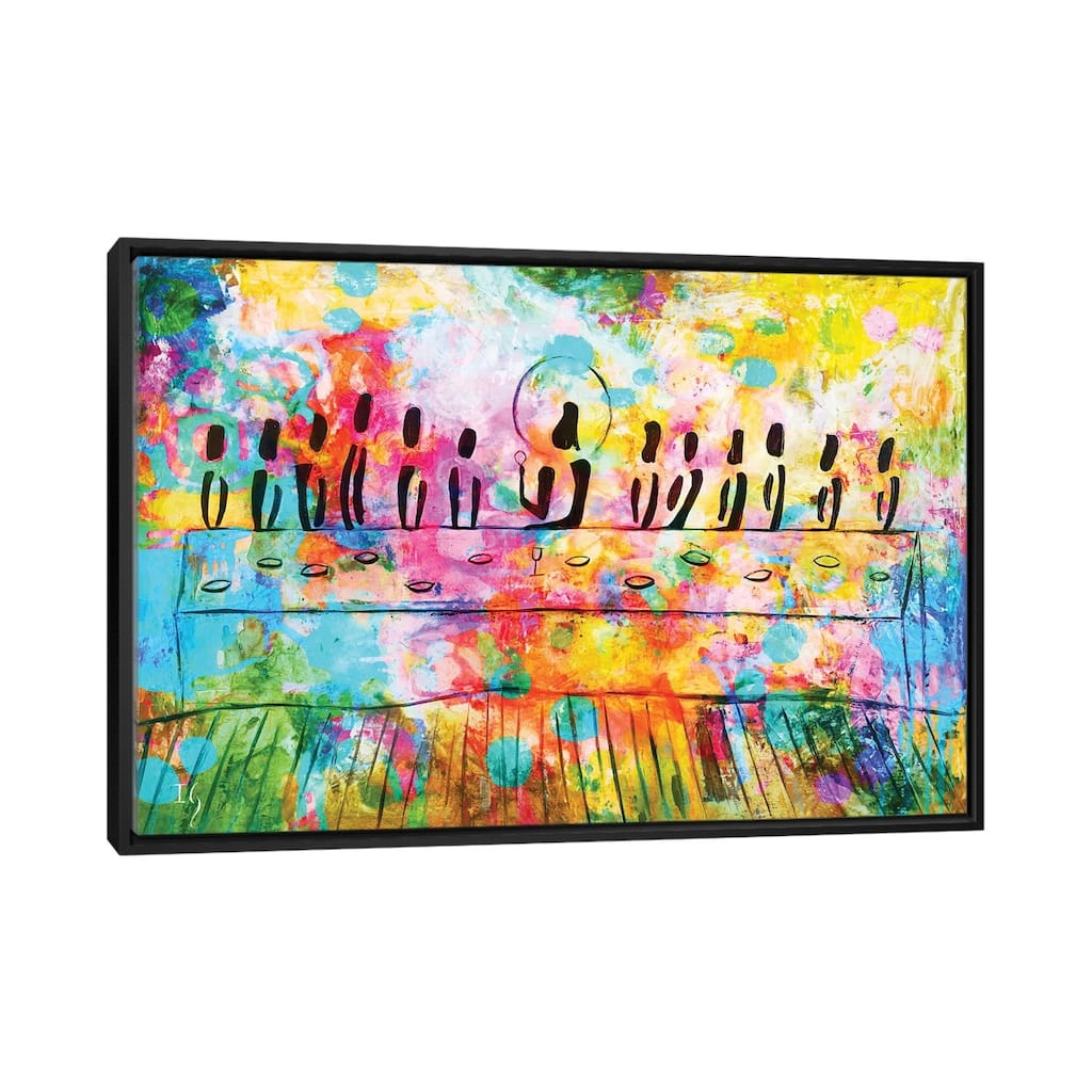 iCanvas "Last Supper" by Ivan Guaderrama Framed Canvas Print