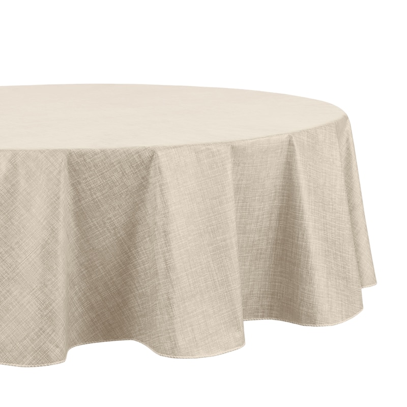 Monterey Linen Texture Vinyl Indoor/Outdoor Tablecloth
