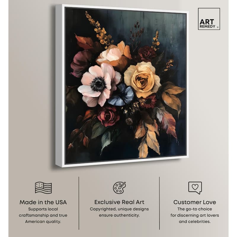 Dark Roses Beauty I Canvas by Art Remedy