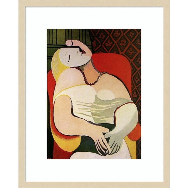 The Dream 1932 by Pablo Picasso Framed Wall Art Print - Bed Bath