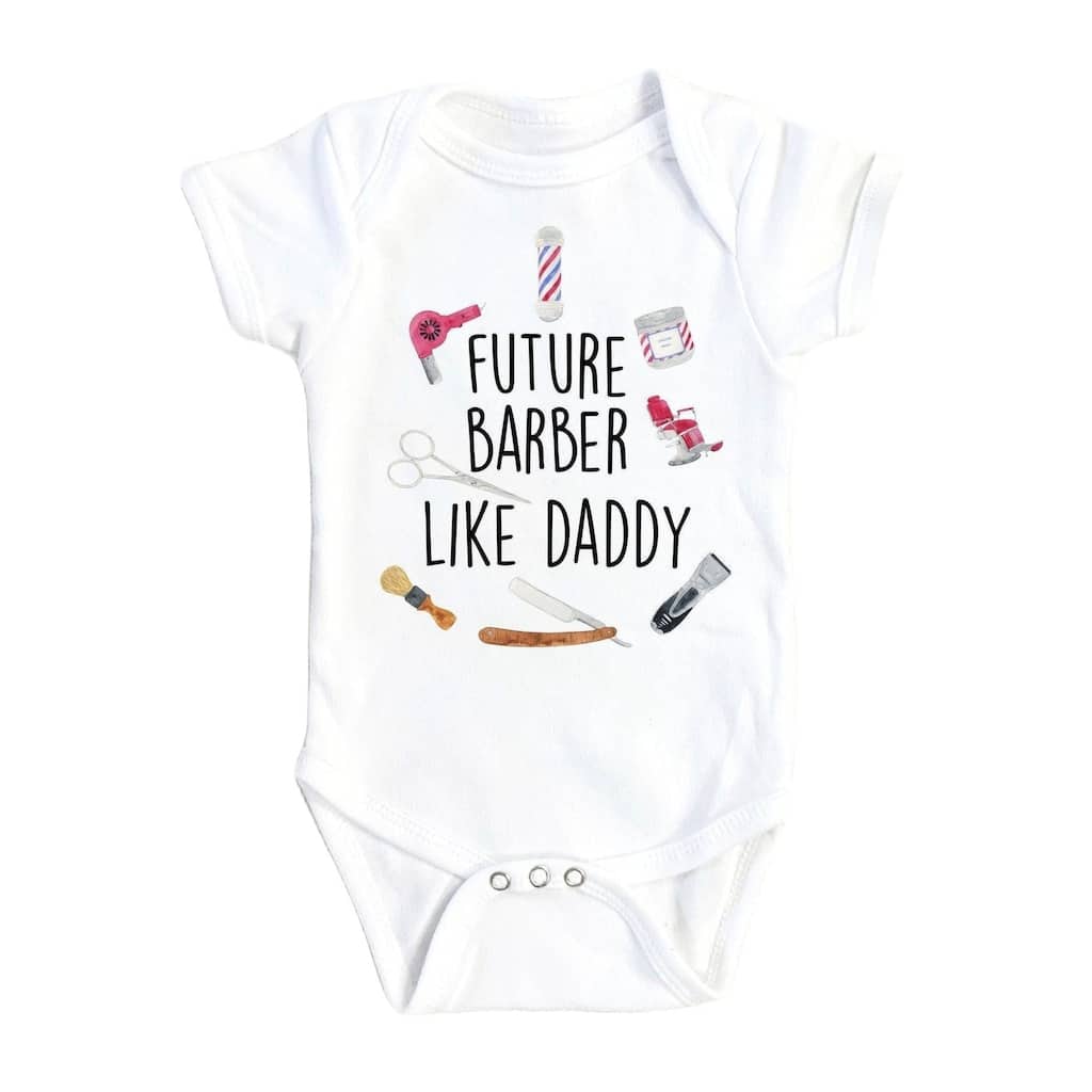 Barber Future - Baby Boy Girl Clothes Infant Bodysuit Funny Cute Newborn