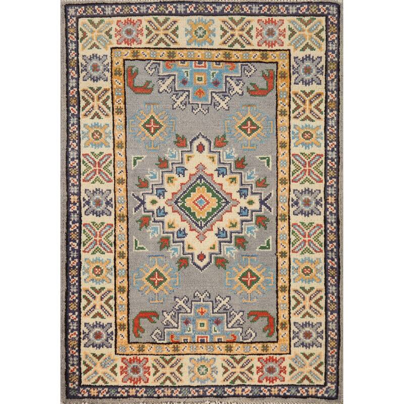 Kazak Oriental Foyer Rug Handmade Foyer Wool Carpet - 2'0"x 3'0"