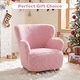preview thumbnail 8 of 37, Costway Sherpa Kids Sofa with Solid Rubber Wood Legs for Boys & Girls - See Details