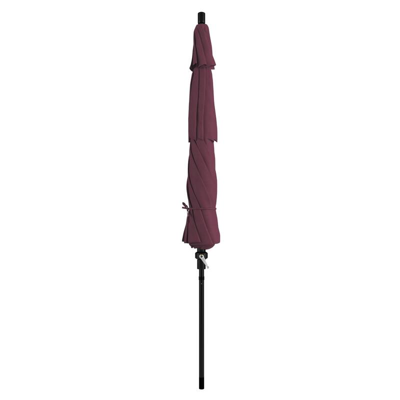 North Bend 11-foot Crank Open Auto-tilt Black Umbrella by Havenside Home