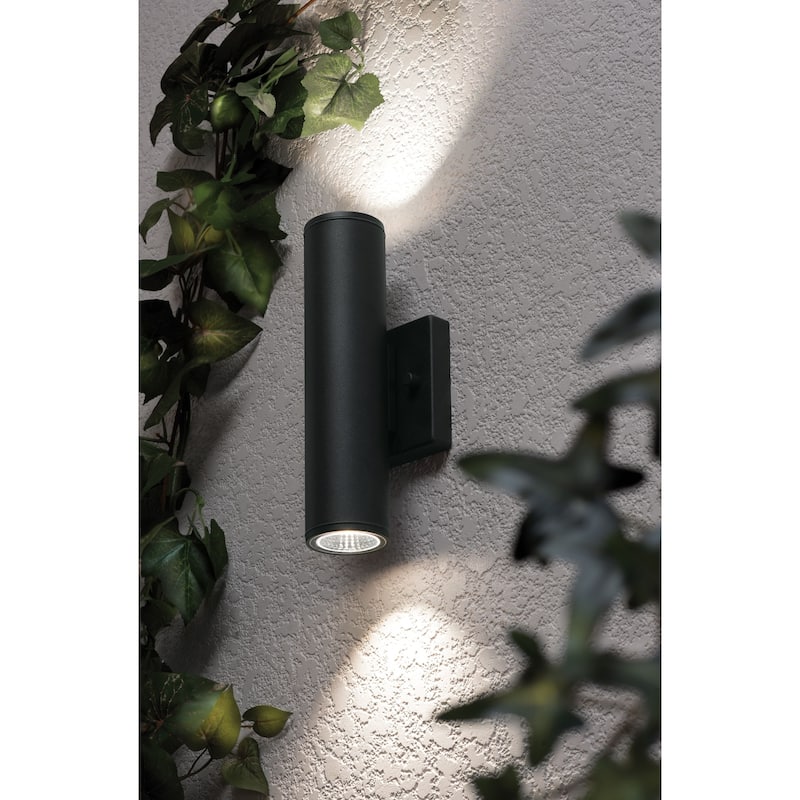 AFX Beverly Outdoor LED Wall Sconce - Black - 10-Inch