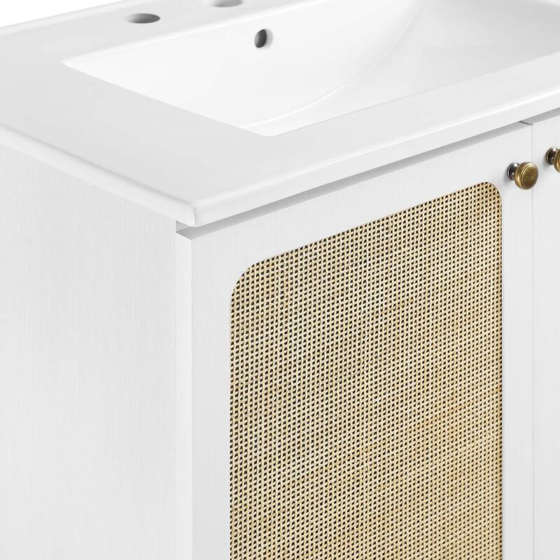 Chaucer 18"/24"/30"/36"/48"Single Basin/48" White Basin Bathroom Vanity