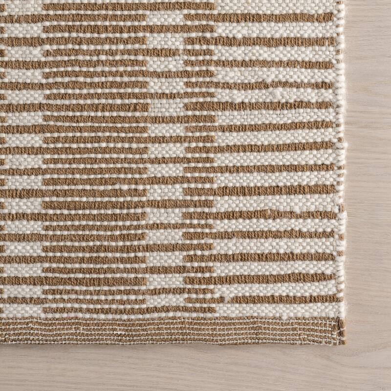 Virgo Striped Reversible Wool Area Rug