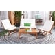 preview thumbnail 50 of 75, SAFAVIEH Outdoor Chaston 4-Piece Conversation Patio Set with Accent Pillows