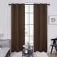 preview thumbnail 86 of 135, Deconovo Grommet Room Darkening Curtains, Set of 4 Panels 42x63 Inch - Brown
