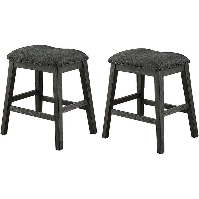 5 Piece Counter Height Dining Table Set, Wooden Kitchen Breakfast Table Set with Storage Shelves, 2 High Chairs & 2 Stools