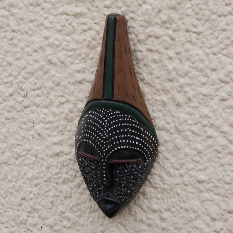 Novica Handmade Elinam African Mahogany Wood Mask