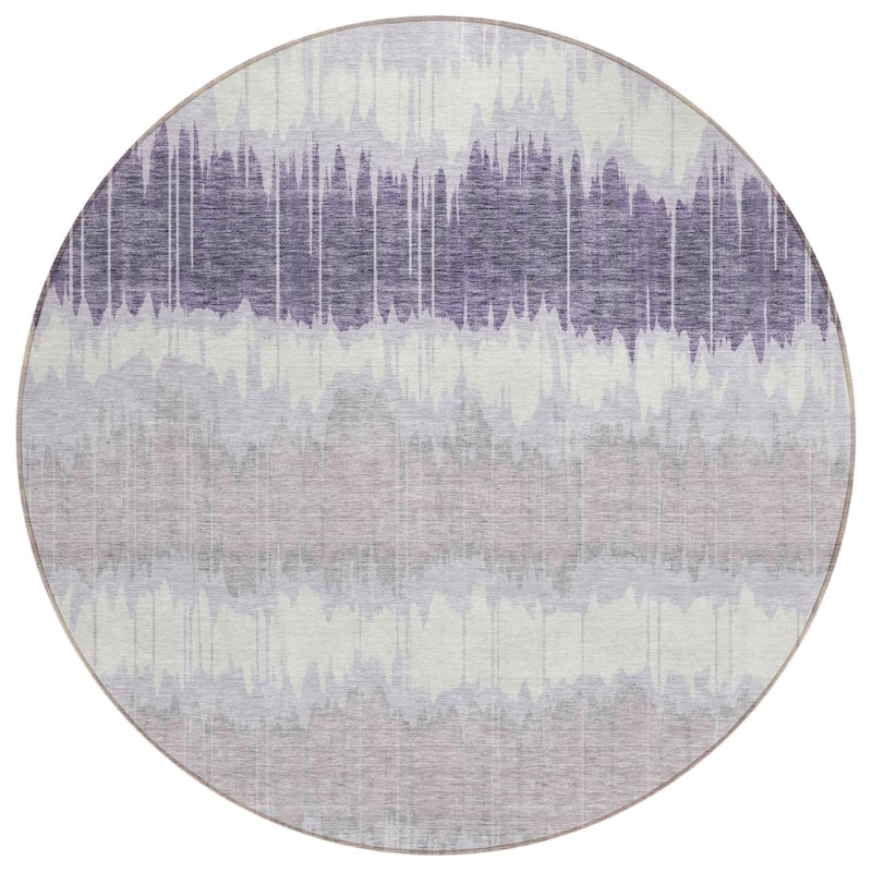 HomeRoots Striped Transitional Rectangle Outdoor Rug