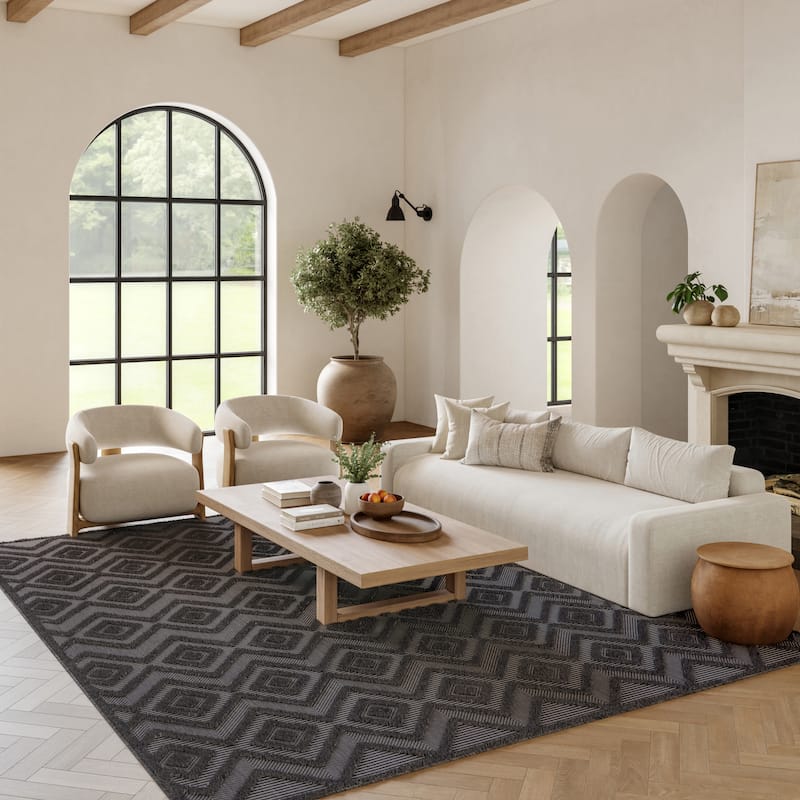 Nourison Versatile Indoor/Outdoor Geometric Flatweave Area Rug