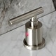 preview thumbnail 8 of 20, Kingston Brass Manhattan Two-Handle 3-Hole Deck Mount Widespread Bathroom Faucet with Retail Pop-Up Drain