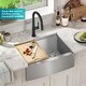 preview thumbnail 45 of 100, KRAUS Kore Workstation Farmhouse Apron Stainless Steel Kitchen Sink
