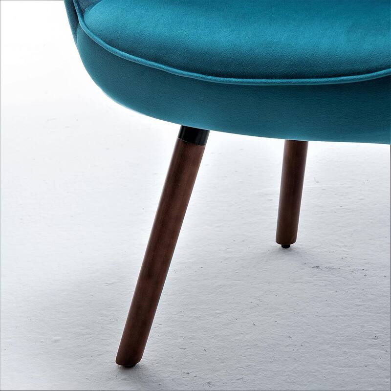 Kreedence 26.38" W Microfiber Accent Chair with Wing Back Design