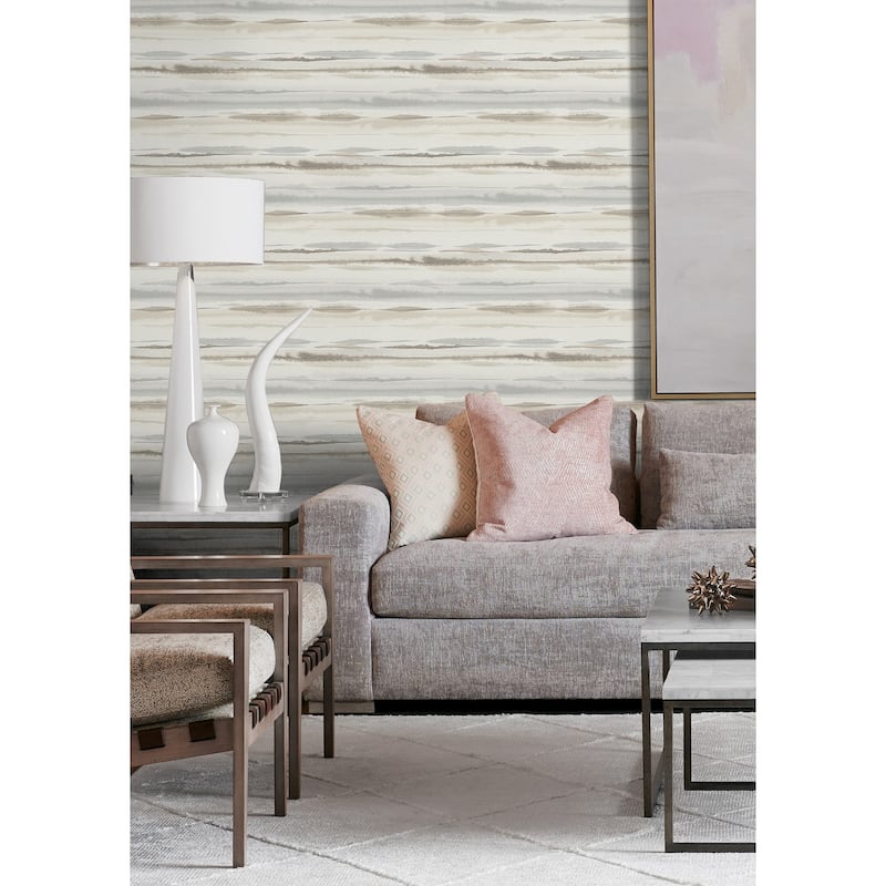Luxe Haven Horizon Stripe Peel and Stick Wallpaper