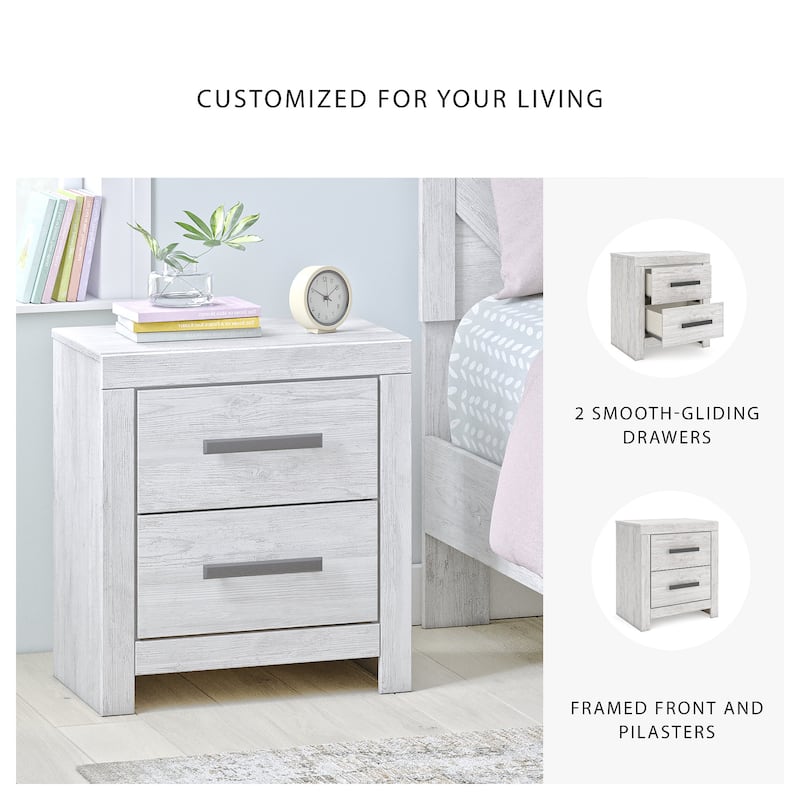 Signature Design by Ashley Cayboni Whitewash Nightstand