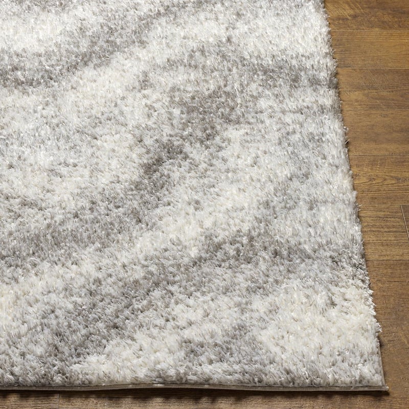 Livabliss Casual Cloudy Shag Abstract Area Rug