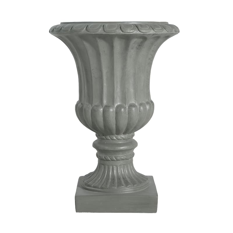Christopher Knight Home - Valcour Handcrafted Resin Urn Planter with Classic Indoor Outdoor Versatility