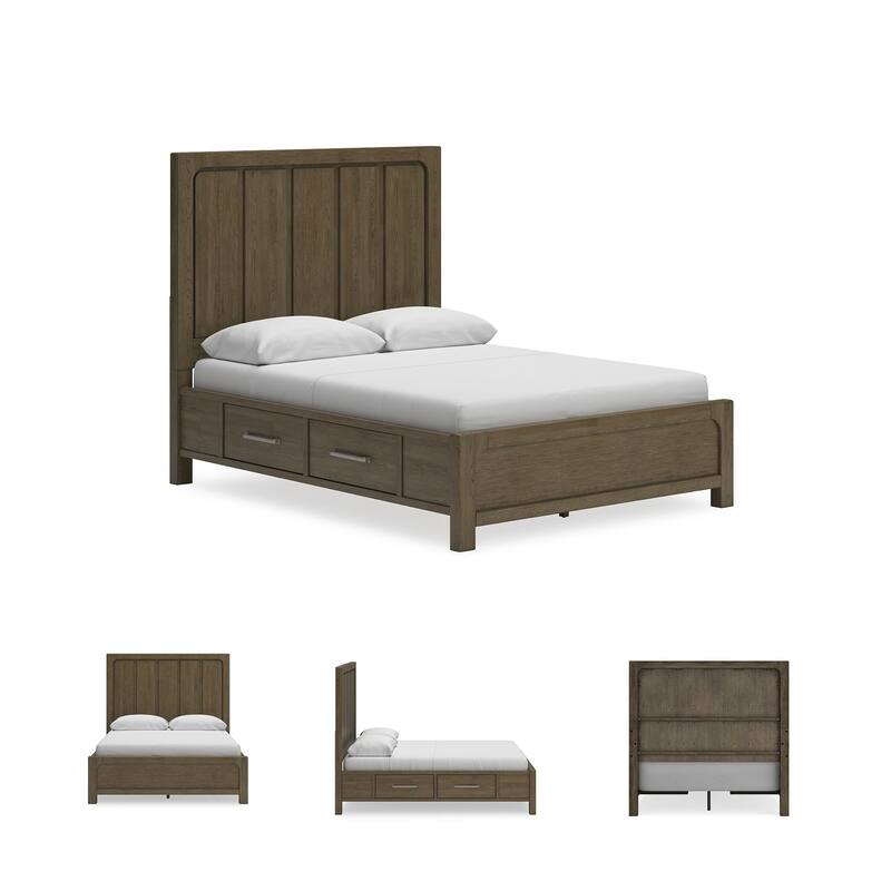 Signature Design by Ashley Cabalynn Brown Panel Bed with Storage