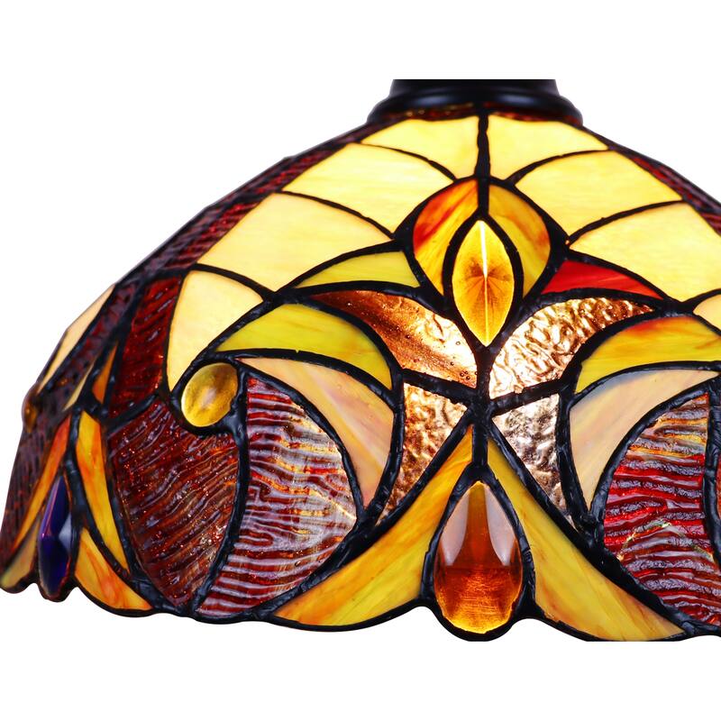 Tiffany Style 3-light Linear Island Fixture