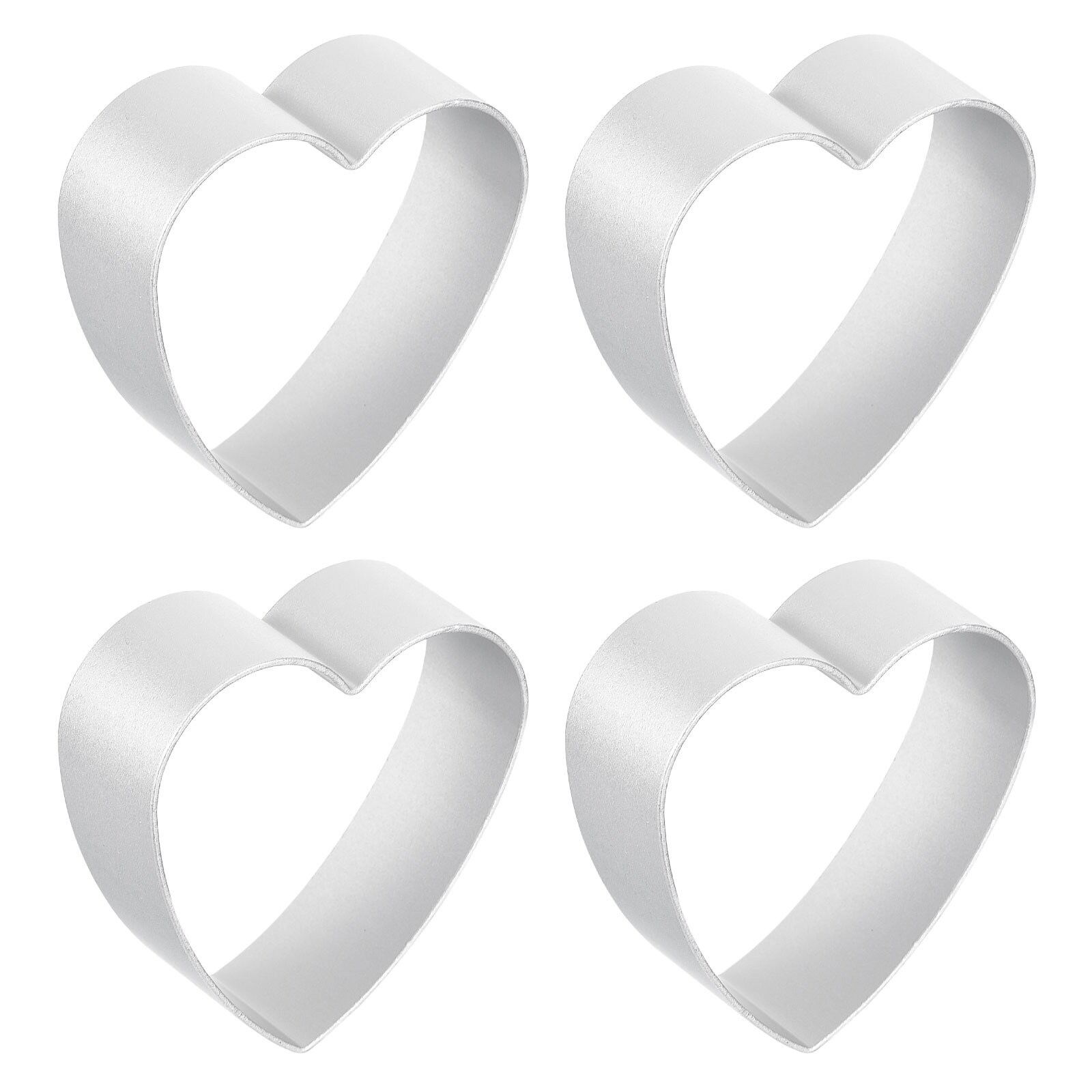 8pcs Metal Cookie Cutters Set, Aluminum Alloy Heart Shaped Cookie Cutter,  Silver - On Sale - Bed Bath & Beyond - 38320718