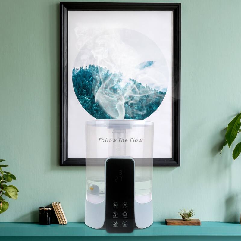 1.6 Gal. Warm & Cool Mist Top Fill Ultrasonic Smart Wifi Humidifier