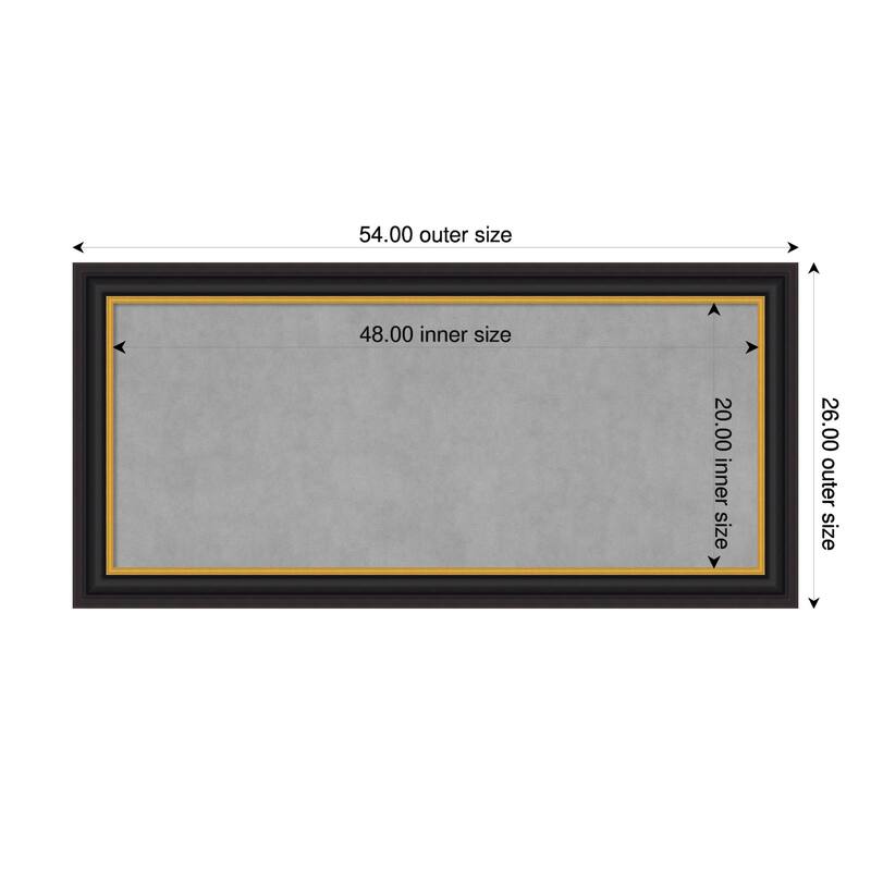 Amanti Art Sierra Black Brown Framed - 54 x 26 in - Sierra Black Brown