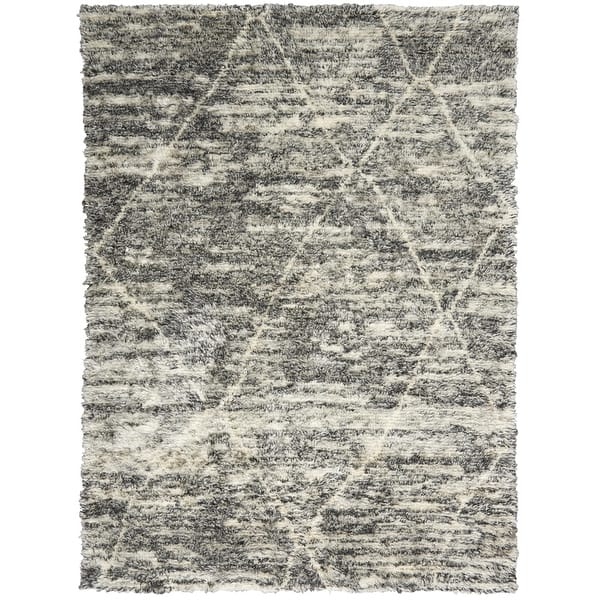 slide 8 of 10, Calvin Klein San Antonio Trellis Area Rug 5'6" x 8' - Charcoal/Ivory