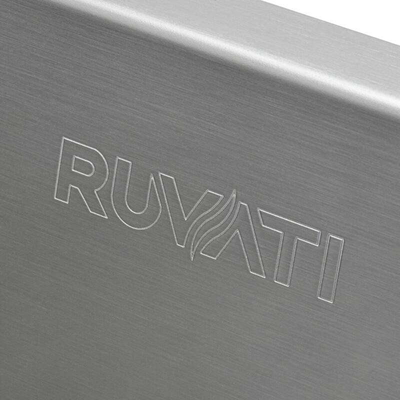 Ruvati 32-inch Workstation Ledge Undermount 16 Gauge Stainless Steel Kitchen Sink - RVH8512