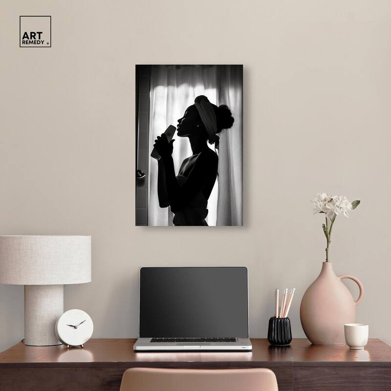 Bathroom Jam Session Canvas by Art Remedy, Gallery Wrapped