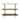 Oval Mango Wood and Metal 3-Tier Shelf
