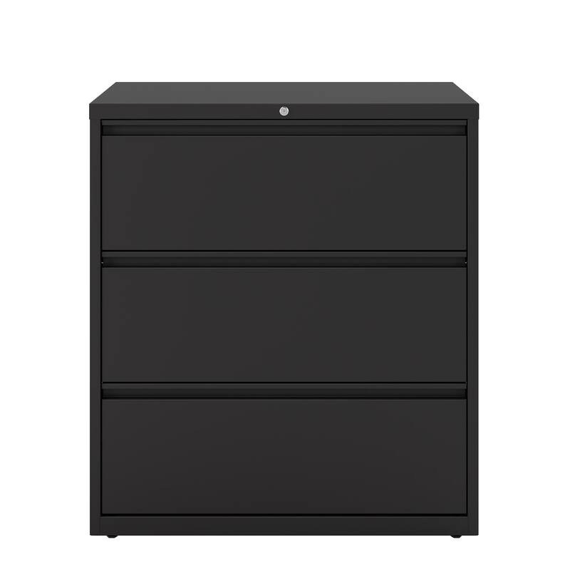 Hirsh 36 in Wide, 3 Drawer, HL8000 Series, Classic Blue - Black