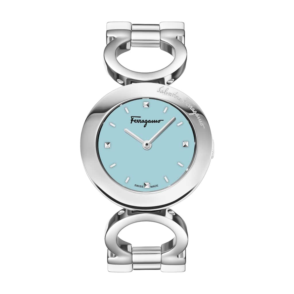 Ferragamo Women's Gancino 28mm Quartz Watch SFYA01524 - Blue - One Size
