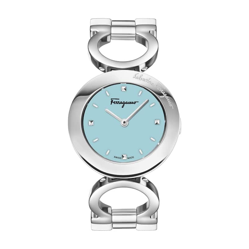 Ferragamo Women's Gancino 28mm Quartz Watch SFYA01524 - Blue - One Size