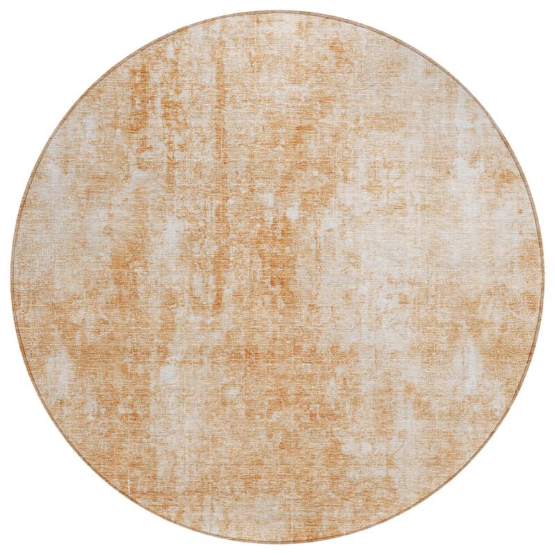 Machine Washable Indoor/ Outdoor Chantille Abstract Solid Rug
