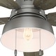 preview thumbnail 20 of 25, Hunter 52" Mill Valley Outdoor Ceiling Fan with LED Light Kit and Pull Chain - Farmhouse, Industrial, Rustic - DAMP RATED!