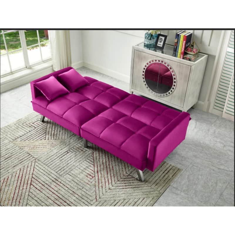 Comfortable Velvet Sleeper Sofa Bed by Legend Furniture