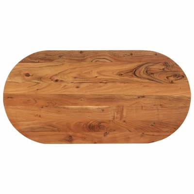 vidaXL Table Top Replacement Coffee Dining Room Furniture Oval Solid Wood