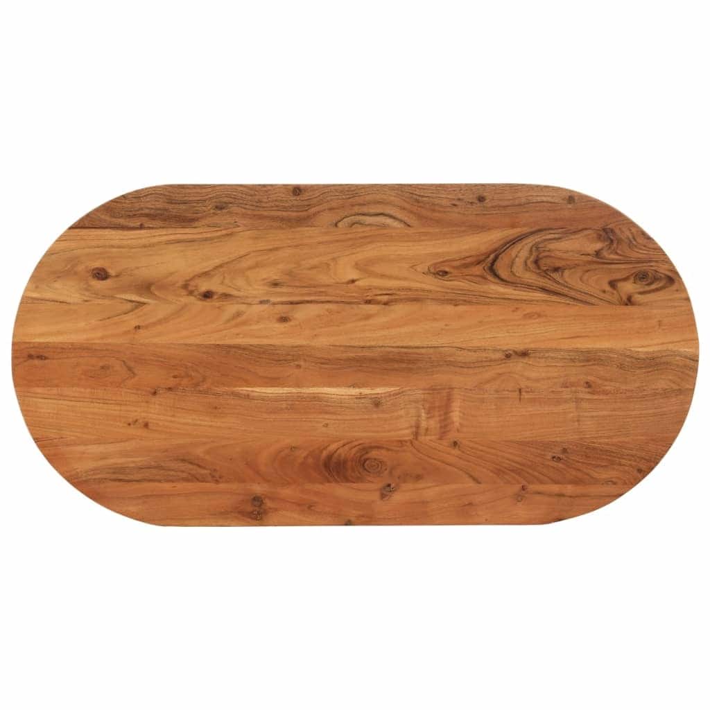 vidaXL Table Top Replacement Coffee Dining Room Furniture Oval Solid Wood