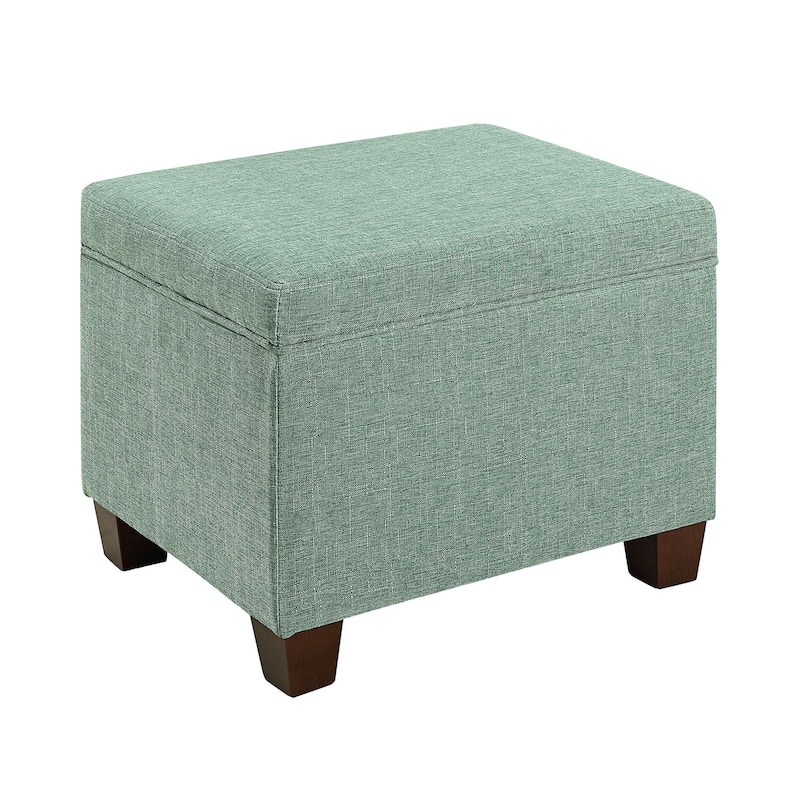Convenience Concepts Madison Storage Ottoman - Green Fabric