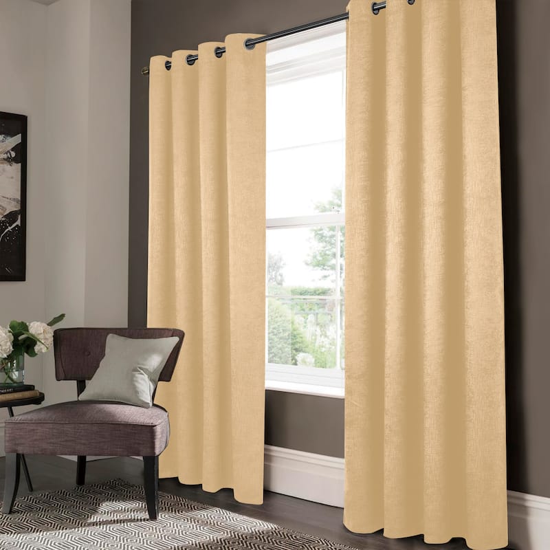 Lynx Matte Embossed Room Darkening Grommet Panel 95" inch - (1x) 52 x 95 in.